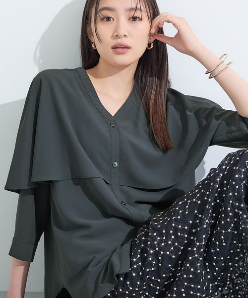 先行予約販売中 羽織り風ブラウス ROPE' PICNIC｜【新色追加】羽織りとしても着られるブラウス | Rakuten