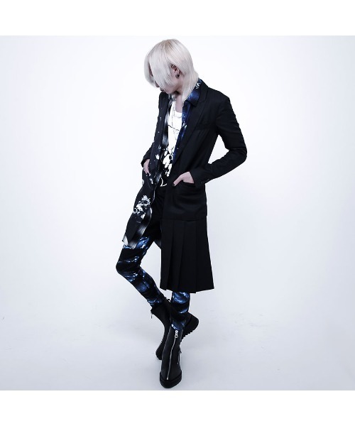 「CIVARIZE」 ダメージ加工デニムパンツ S ブラック メンズ