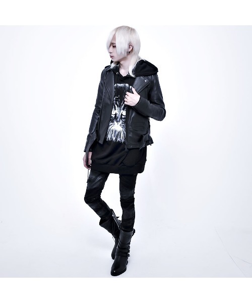 「CIVARIZE」 ダメージ加工デニムパンツ S ブラック メンズ