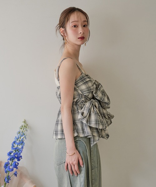 マイディール sheer back ribbon tops x cami set マイディール sheer back ribbon tops x cami set - メルカリ