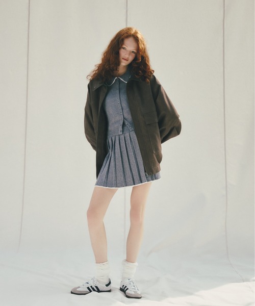 Heather（ヘザー） ブルゾン アウター フェイクレザーBIGブルゾン2