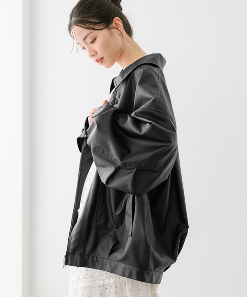 Heather（ヘザー） ブルゾン アウター フェイクレザーBIGブルゾン2