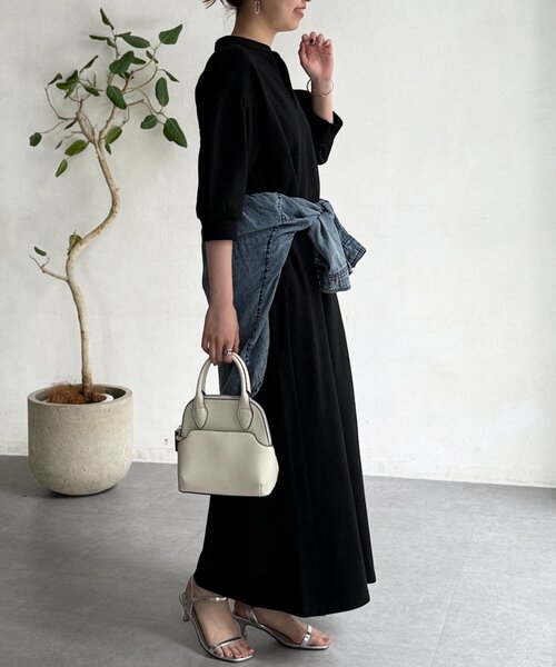 【チャチャさん】mal. コクーンワンピース　カーキ Chez toi ワンピース コクーンワンピース : ZOZOTOWN Yahoo!店