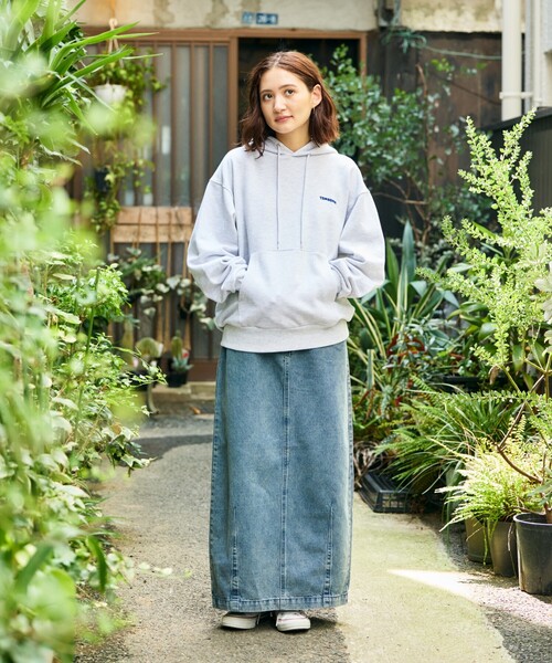 「FREAK'S STORE」 デニムロングスカート SMALL ブラック レディース_画像2