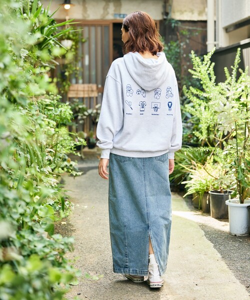 「FREAK'S STORE」 デニムロングスカート SMALL ブラック レディース_画像6