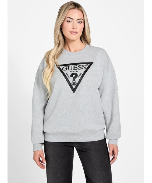 トレーナー スウェット LS Triangle Glitter Sweatshirt スウェット レディース