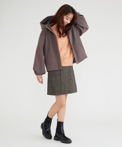 「Feroux」 ジップアップブルゾン 1 ブラック レディース_画像3