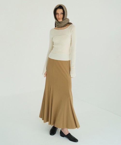 スカート LOW WAIST W TULLE MERMAID SKIRTの画像