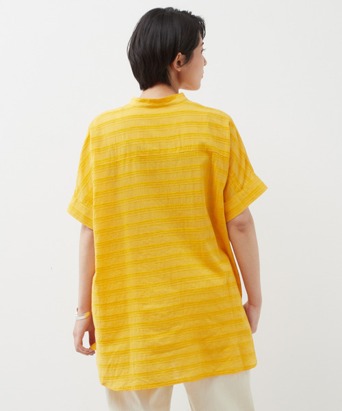 「MELROSE claire」 半袖ブラウス 5 ネイビー レディース_画像5