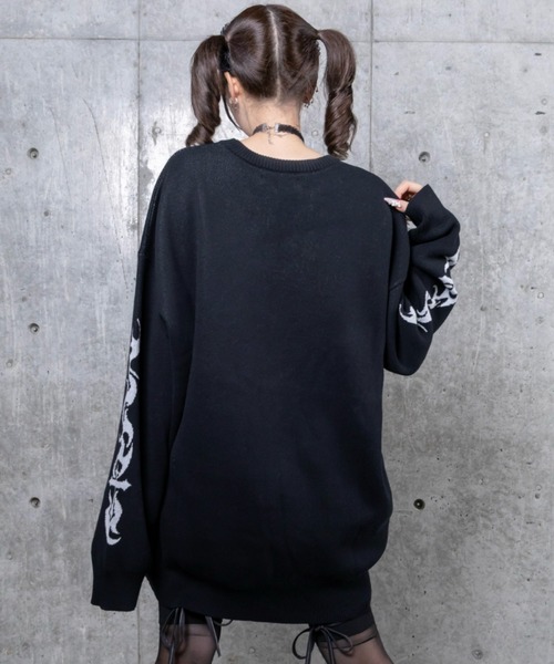 Amilige（アミリージュ） ニット セーター CrossBearジャカードニット