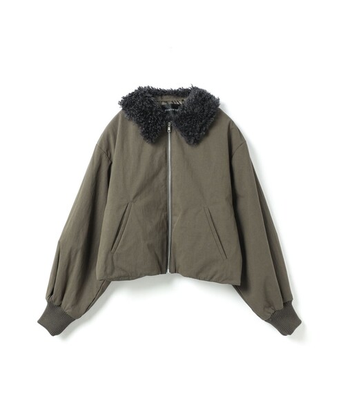 mizuiroind（ミズイロインド） コート アウター ボアカラーショート