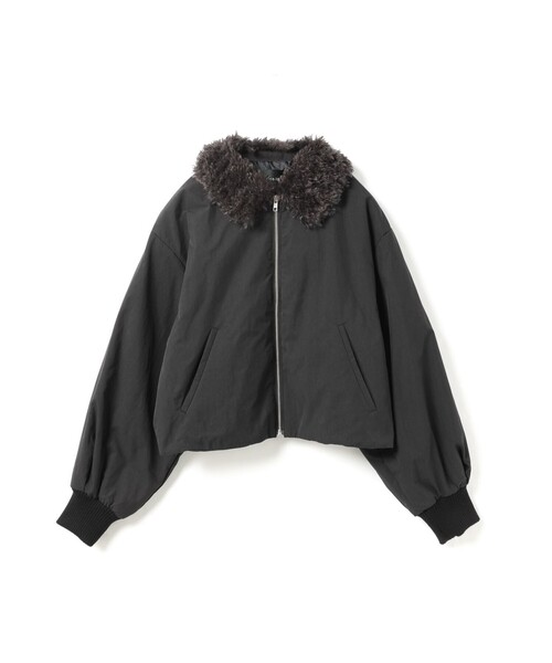 mizuiroind（ミズイロインド） コート アウター ボアカラーショート