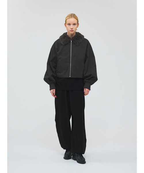 mizuiroind（ミズイロインド） コート アウター ボアカラーショート