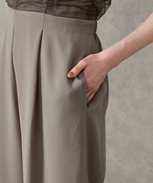 AIMER（エメ） パンツドレス ギャザーチュールオールインワンパンツ