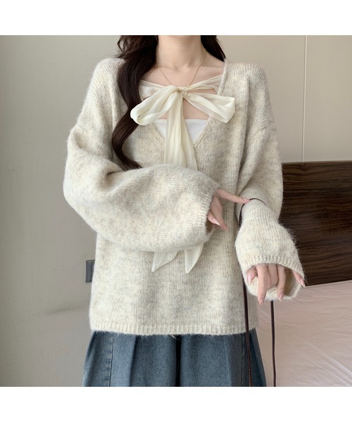 ニット/セーター verybrain Fancy yarn P/O ivory verybrain Fancy yarn P/O ivory
