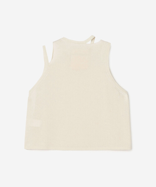 「Bshop」 ノースリーブニット ONE ホワイト レディース_画像3