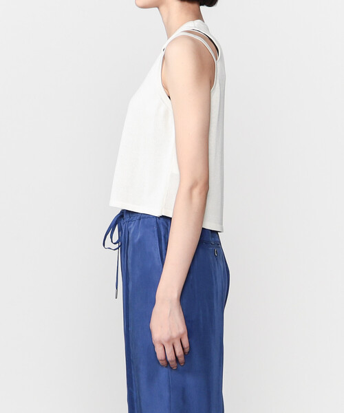 「Bshop」 ノースリーブニット ONE ホワイト レディース_画像9