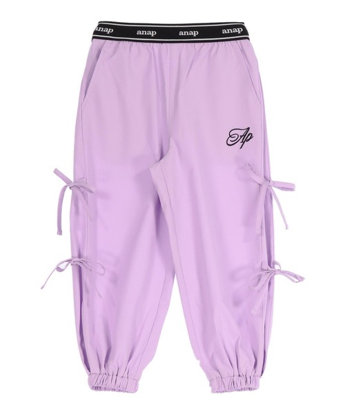 ANAP kids（アナップキッズ） パンツ サイドリボンシャカジョガー