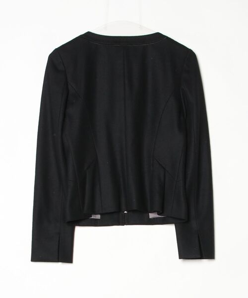 「UNTITLED」 ノーカラージャケット 1 ブラック レディース_画像2
