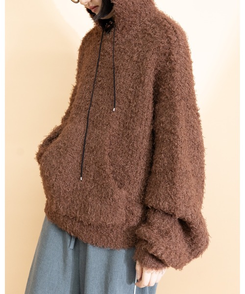 MIDVEIN（ミッドヴェイン） ニット セーター Poodle Hoody レディース