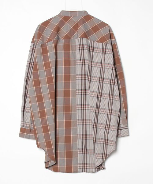 ENDRECHERI. チェック柄長袖シャツ「ZOZOコラボ」 FREE ブラウン