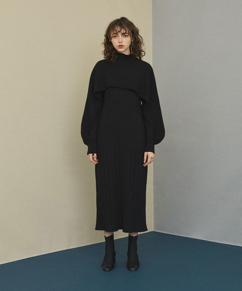 UNITED TOKYO（ユナイテッドトウキョウ） ニットワンピース 0 パープル