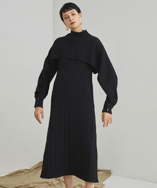 UNITED TOKYO（ユナイテッドトウキョウ） ニットワンピース 0 パープル