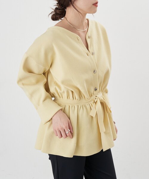 SHENERY（シーナリー） カーディガン 3WAYペプラムカーディガン