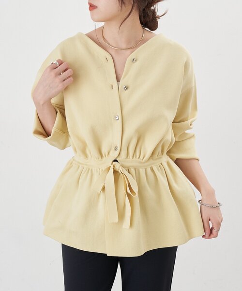 SHENERY（シーナリー） カーディガン 3WAYペプラムカーディガン