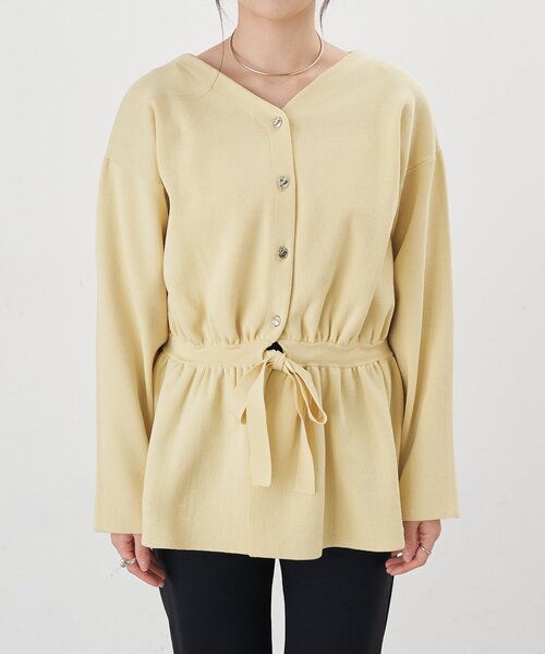 SHENERY（シーナリー） カーディガン 3WAYペプラムカーディガン