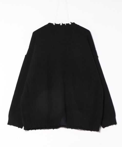 カーディガン ダメージビッグカーディガン レディース メンズ