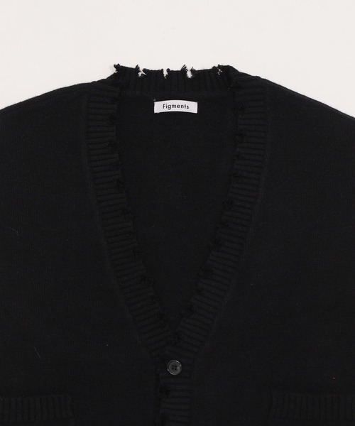 カーディガン ダメージビッグカーディガン レディース メンズ