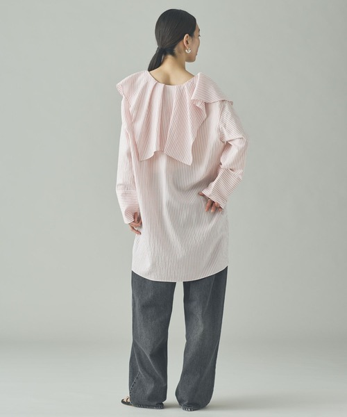 Curensology（カレンソロジー） ブラウス シャツ /「C.S.G」ストライプ