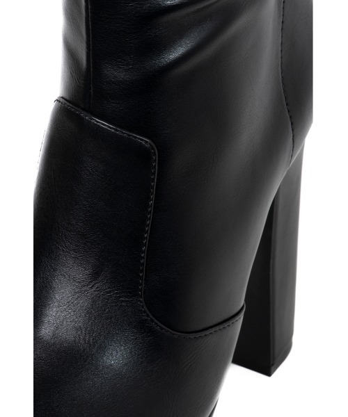 「R&E」 ロングブーツ M ブラック レディース_画像6