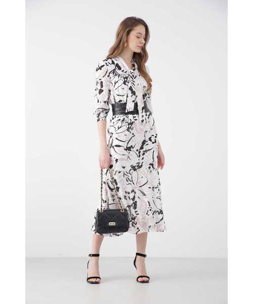 PINKY&DIANNE（ピンキー アンド ダイアン） 7分袖ワンピース 38 ピンク