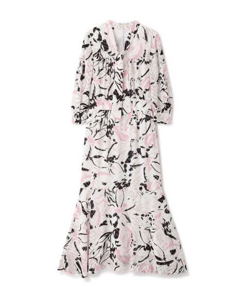 PINKY&DIANNE（ピンキー アンド ダイアン） 7分袖ワンピース 38 ピンク