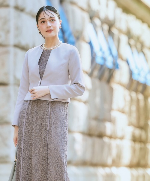 ニッセン（nissen） セットアップ ダブルクロスパール調デザインノー