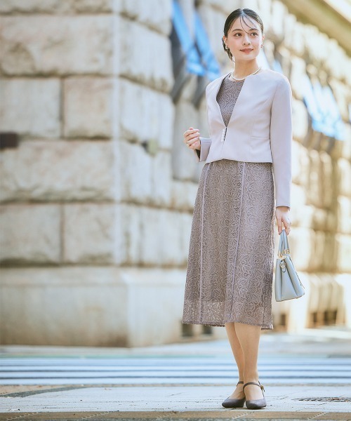 セレモニースーツ　BEIGE セットアップ　ジャケット&スカート ネイビー XS niana（ニアナ） セレモニースーツ セットアップ 入園式 2点セット