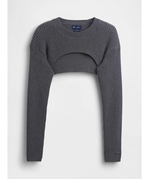 90s GAP ニットポロ コットン100% 英国製 グレー L GAP｜(M)CashSoft カシミヤタッチ リラックスフィット ポロセーター