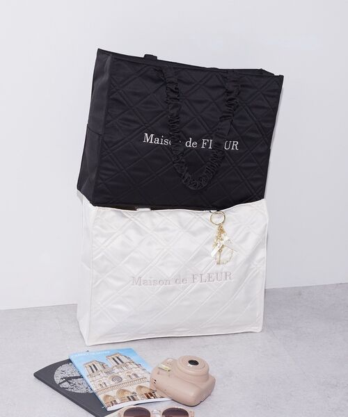 Maison de FLEUR（メゾンドフルール） トートバッグ ギャザーハンドル