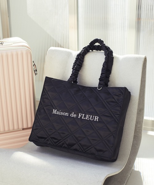 yui メゾンドフルール キルティング ショルダーバッグ ブラック 完売 Maison de FLEUR（メゾンドフルール） ショルダーバッグ バッグ リボン