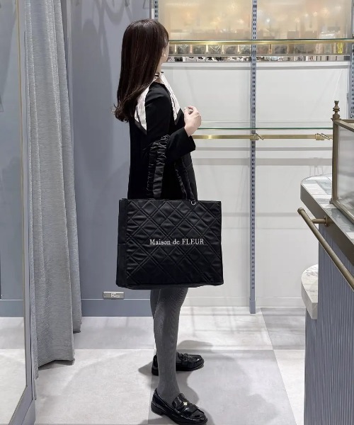 Maison de FLEUR（メゾンドフルール） トートバッグ ギャザーハンドル