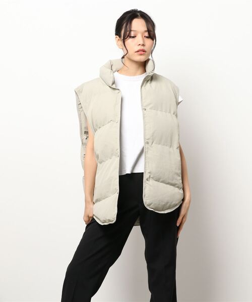 「aimoha」 「YANSOO」ベスト MEDIUM ベージュ レディース_画像2