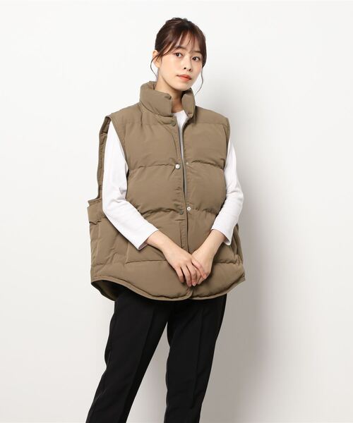 「aimoha」 「YANSOO」ベスト MEDIUM ベージュ レディース_画像5