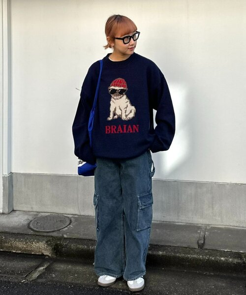 「CIAOPANIC TYPY」 長袖ニット LARGE ライトグレー メンズ_画像6