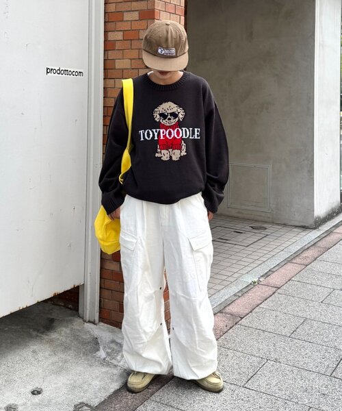 「CIAOPANIC TYPY」 長袖ニット LARGE ライトグレー メンズ_画像8