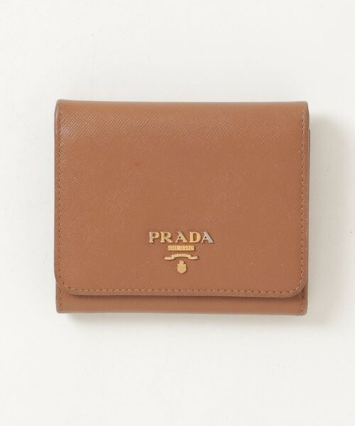 PRADA ブラウン 二つ折り財布 PRADA（プラダ） 財布 - ブラウン レディース : ZOZOTOWN Yahoo!店
