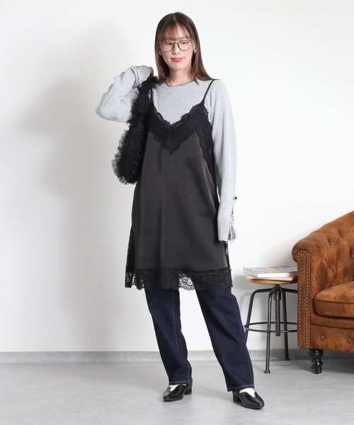 わんさん専用 cepo（セポ） ワンピース サテンレースワンピース : ZOZOTOWN Yahoo!店