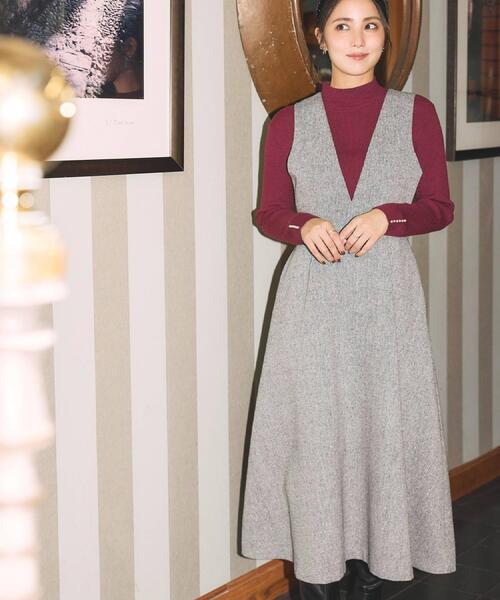 「couture brooch」 ノースリーブワンピース 42 ブラック レディース_画像3