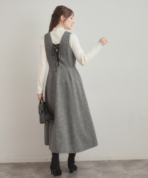 「couture brooch」 ノースリーブワンピース 42 ブラック レディース_画像6